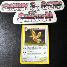 POKEMON Card HOLO  LT.SURGE'S FEAROW   n.7/132 set Gym Heroes Played No Psa