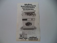 advertising Pubblicità 1978 LAVATRICE SILTAL SILTABOX