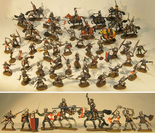 Late medieval knights - late, painted