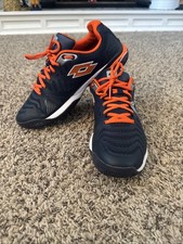 Scarpe da tennis uomo Lotto Space 400 ALR blu navy e arancione 9,5