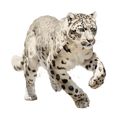 Adesivi leopardo delle nevi - 2,