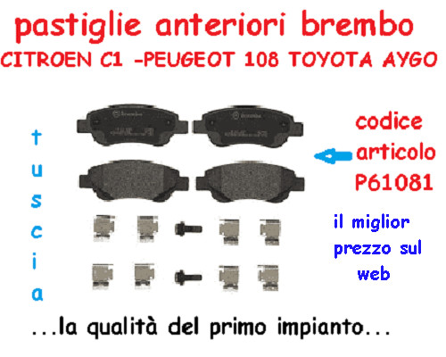 Pastiglie ant brembo citroen - pastiglie, ant.