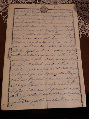 Napoli 1868 contratto - napoli,
