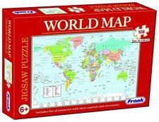 Frank World Map Puzzle - Puzzle da 108 pezzi dimensioni giganti