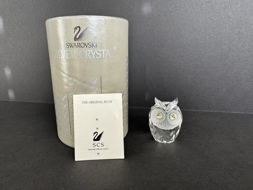 Raro gufo cristallo argento - cristallo,