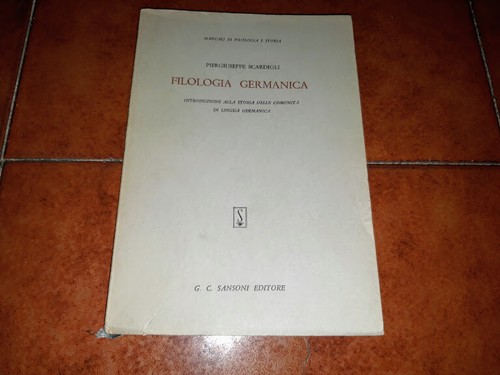 Scardigli filologia germanica - filologia,
