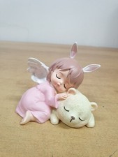 ANGELO ANGEL ENGEL FAIRY FEES ELFEN ROSA SDRAIATO CON ORSO BEAR NO LES ALPES