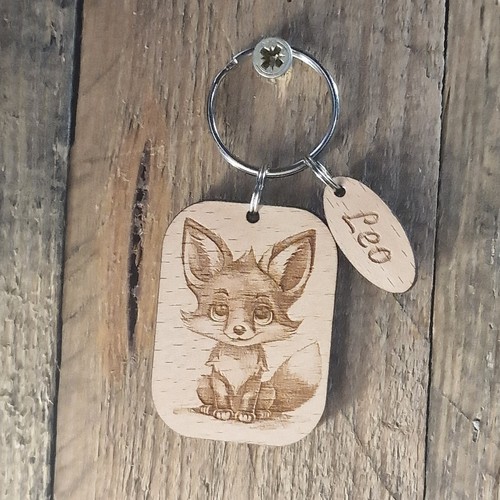 Adorable baby fox wooden - baby,