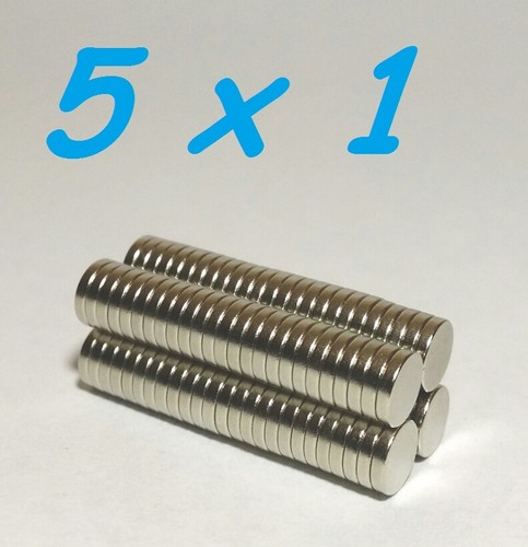 150 magneti neodimio 5x1 - magneti, mm