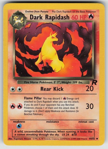 Dark rapidash uncommon - 44/82,