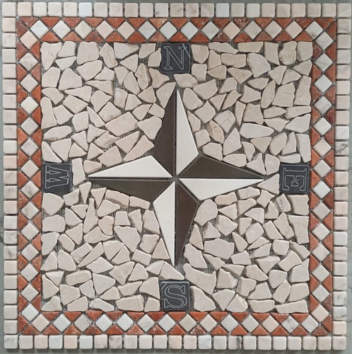 Rosone mosaico antica - rosone, "antica