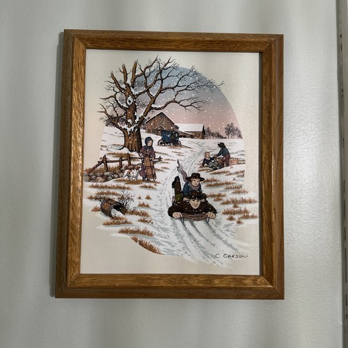 Vintage carson tela dipinto - carson,