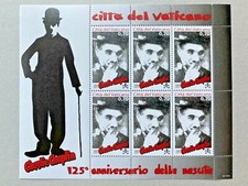 VATICANO n.1658 FOGLIETTO N.123 - NASCITA CHARLIE CHAPLIN -