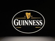 Guinness Insegna Luminosa 3D Light Box Lighted Logo Pub Club Neon Beer Led BIRRA