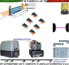 KIT AUTOMATISMO 220 V CANCELLO