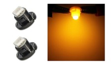 2 LUCI LAMPADA LED GIALLA T4.7