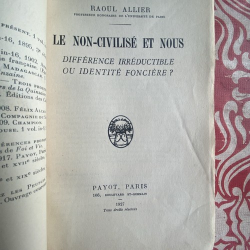 Allier paoul non - paoul, non-civilisé