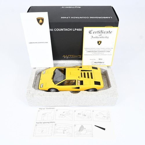 Modellino auto giallo autoart - modellino,