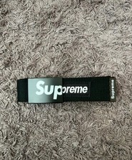 ? SUPREME Unisex Web Belt Metal Buckle (Black) • Limited Edition • Brand New!