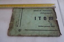 Itom Astor Super Sport catalogo parti di ricambio e listino prezzi 1966