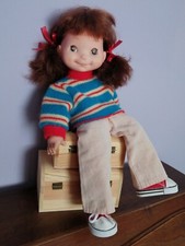 BAMBOLA TOYSE MADE IN SPAIN ANNI '70 MORBIDA,CAPELLI ROSSI RAMATI ALTA CM.40