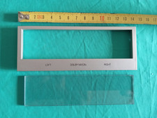 MASCHERINA con VETRO x VU METER Vintage d'epoca Ricambio Audio HIFI Deck - USATO