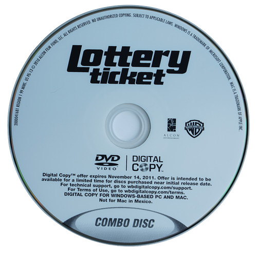 Lottery ticket dvd 2010 combo - ticket,