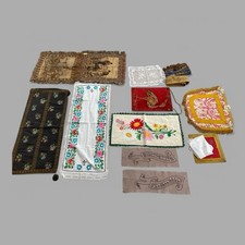 Large Lot Antique Fabric