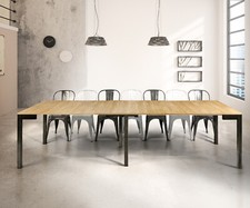 EXTENDABLE TABLE CONSOLE OAK