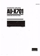 Sansui manuale di istruzioni user manual per AU- X 701 inglese copy