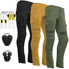 Pantalone cargo uomo chino moto moto jeans foderato con KEVLAR®