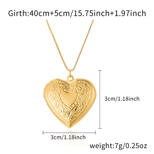 Collana medaglione cuore