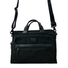 TUMI Valigetta Borsa a tracolla a 2 vie ALPHA3 Nylon Nero 100715c
