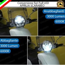 KIT FARO A LED APRILIA SCARABEO 250 300 400 500 ANABBAGLIANTE ABBAGLIANTE H7