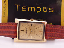 TERIAM ASYMMETRIC ORO 18KT TAPISSE DIAL CARICA MANUALE ANNI 80' OROLOGIO