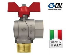VALVOLA A SFERA A SQUADRA MASCHIO-FEMMINA MF M/F DA 1/2 A 1