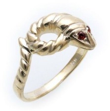 Anello forma serpente in - a, di