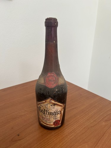 Bottiglia vino gattinara 1964 - bottiglia,