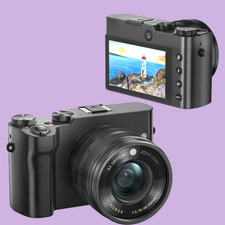 Fotocamera digitale professionale HD 4K zoom ottico 8X, 64 megapixel con sensore