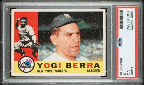 Yogi berra 1960 topps psa - yogi,
