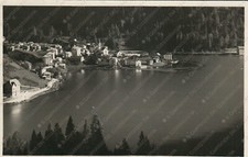 1930 ALLEGHE Agordino Panorama col Lago Soggiorno incantevole Belluno Cartolina