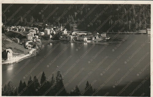 1930 alleghe agordino panorama - agordino,