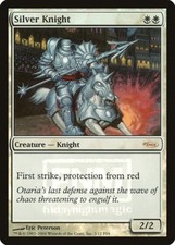 MTG SILVER KNIGHT FOIL EXC - CAVALIERE D'ARGENTO - FNM PROMO - MAGIC