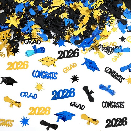 Confetti laurea oro blu nero - blu,