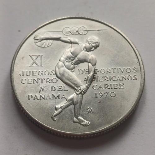 Silver coin moneta panama - coin,