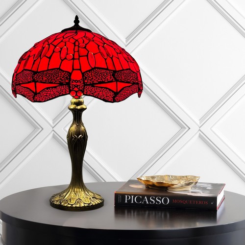 Tiffany red table - red,
