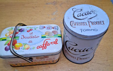 LOTTO DI 2 SCATOLE IN LATTA CAFFAREL VEDI FOTO E DESCRIZIONE