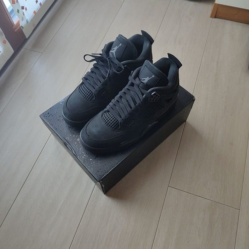 Jordan black cat 2025 size - 4,