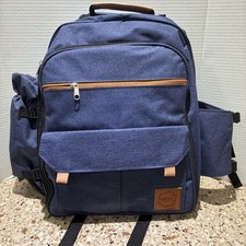 Zaino da picnic blu con