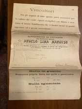 PALERMO CATALOGO STABILIMENTO AGRICOLO ANGELO LIMA MANCUSO 1916